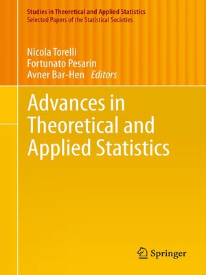 cover image of Advances in Theoretical and Applied Statistics